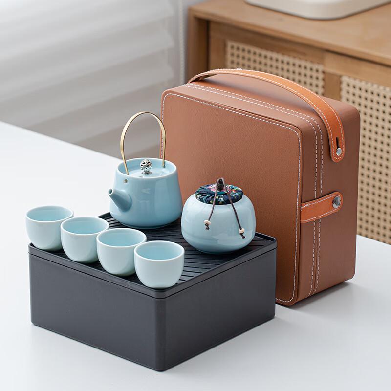 Portable Ceramic Travel Tea Set