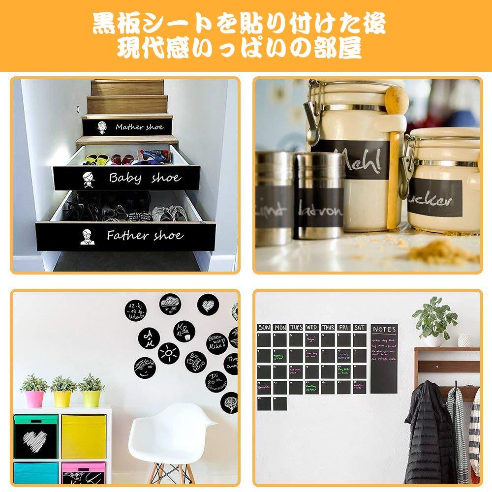 Черная доска Ninonly Blackboard может быть наклеена на стену. Доска для конференций поставляется с меловым листом, листом, стеной, 44,5300 см, наклейкой,