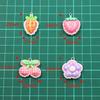 10Pcs DIY Resin Accessories Fruit Cherry Apple Flower Strawberry Pendant