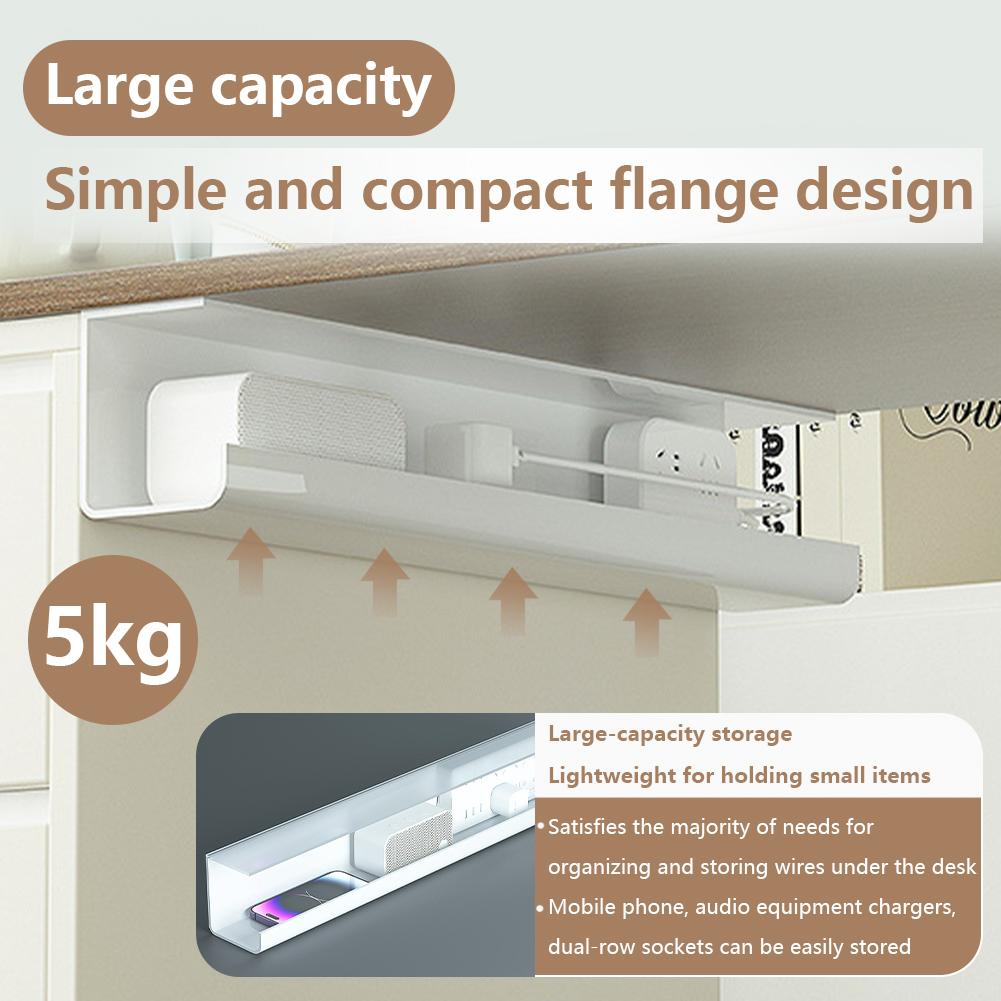 Подстольный лоток для прокладки кабелей Самоклеящаяся стойка для хранения кабелей Огнестойкая стойка для прокладки проводов для сетевого фильтра адаптера