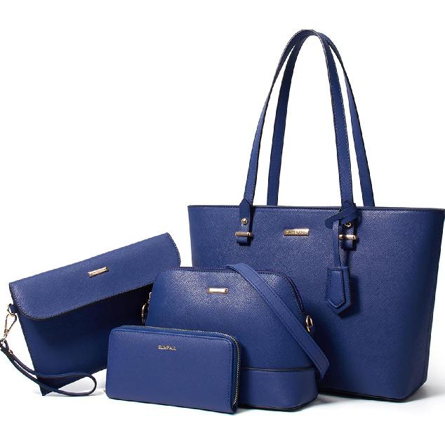 Women Fashion Handbags Tote Bag Shoulder Bags Top Handle Satchel Purse Set