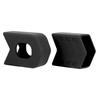 1 Piar Silicone Bicycle Crank Protection Sleeve Arm Protector Bike Accessory (Black)