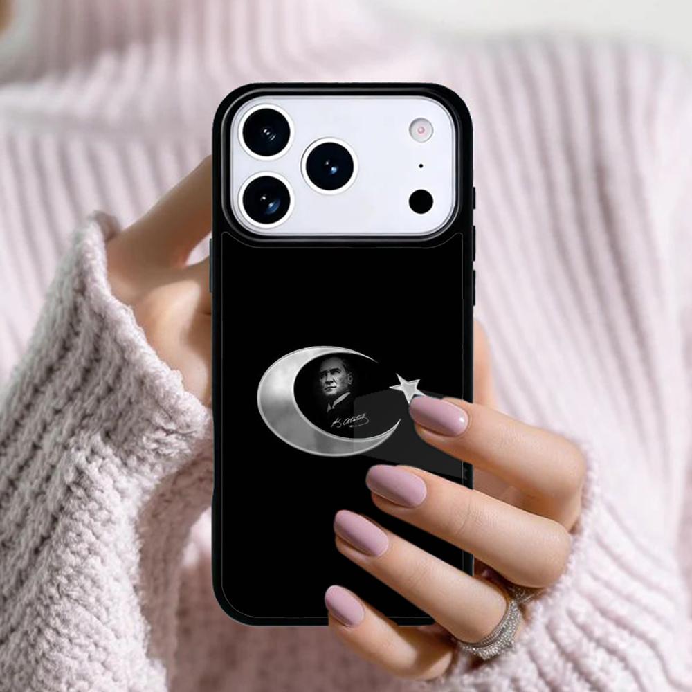 Чехол для телефона с подписью Мустафы Кемаля Ататюрка для Apple iPhone 17 Air 16E 15 14 Plus 13 12 11 Pro Max Mini Funda Cover