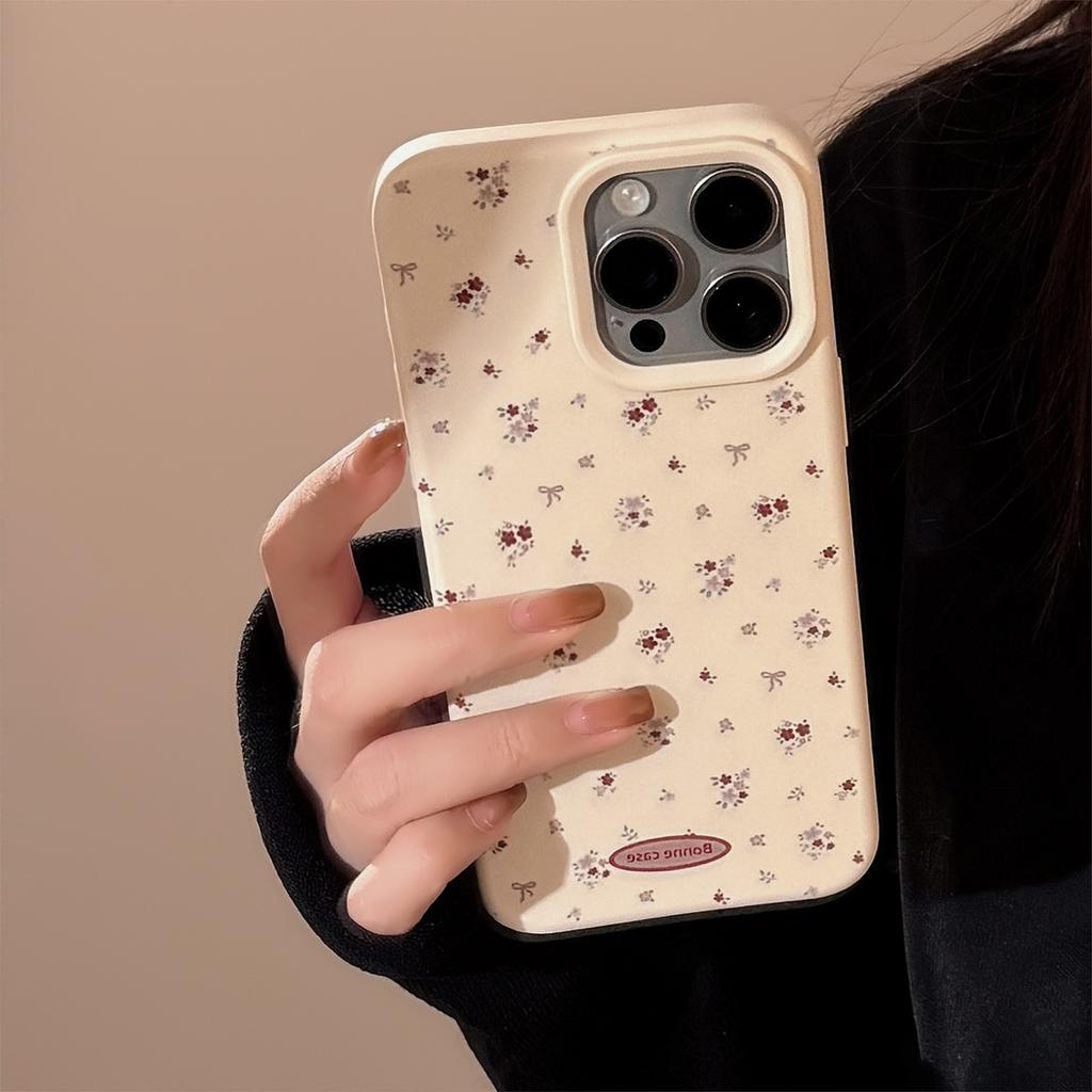 Instagram Ретро Маленький Цветочный для Чехла для IPhone 16 для Apple 17 Нежный Темперамент 13 для 14 Pro Max Мягкий 15