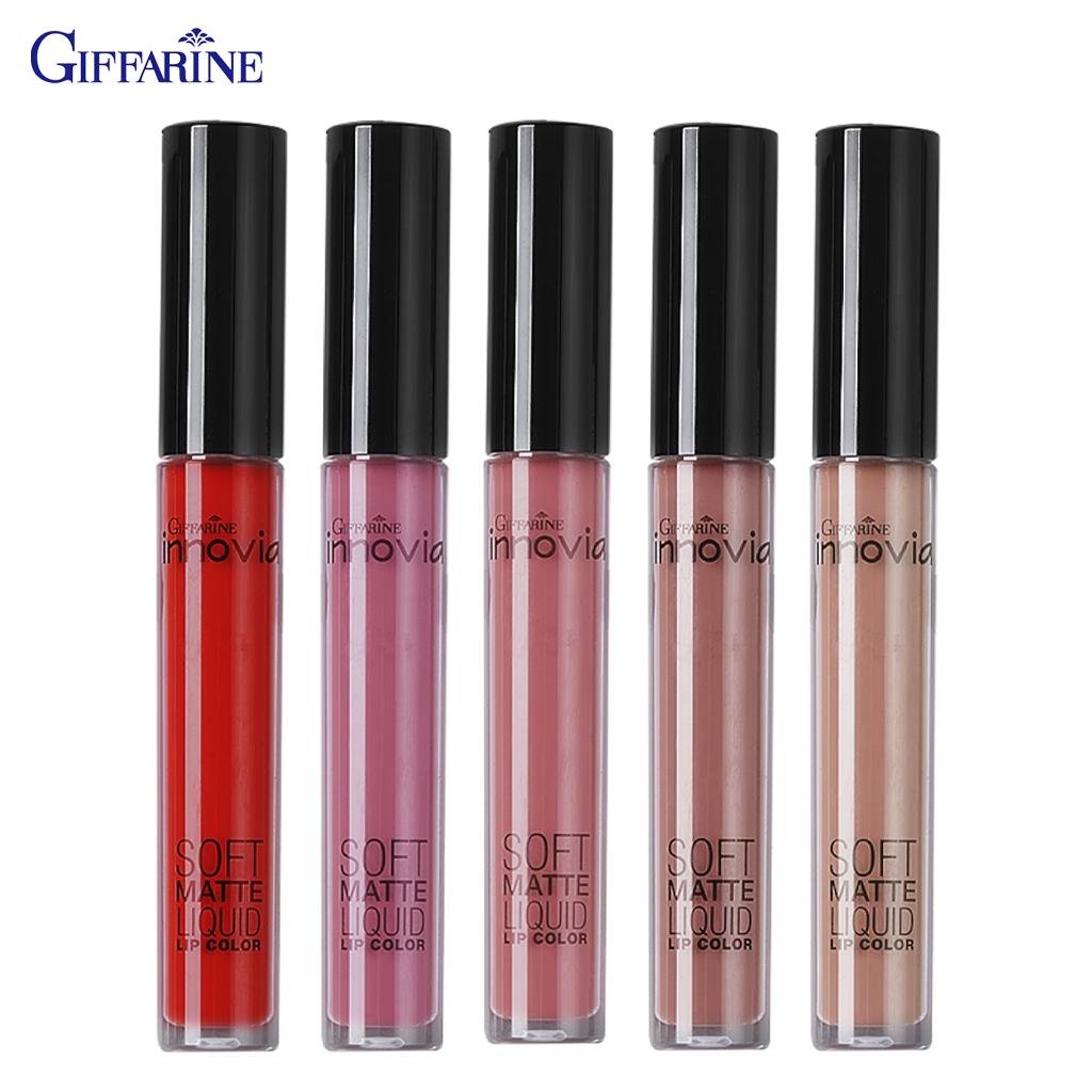 Giffarine Innovia Soft Matte Liquid Lip Color, керамиды и масло ши глубоко питают губы № 01-05, 4,2 г 12117-12121 - Thai Cosmetic