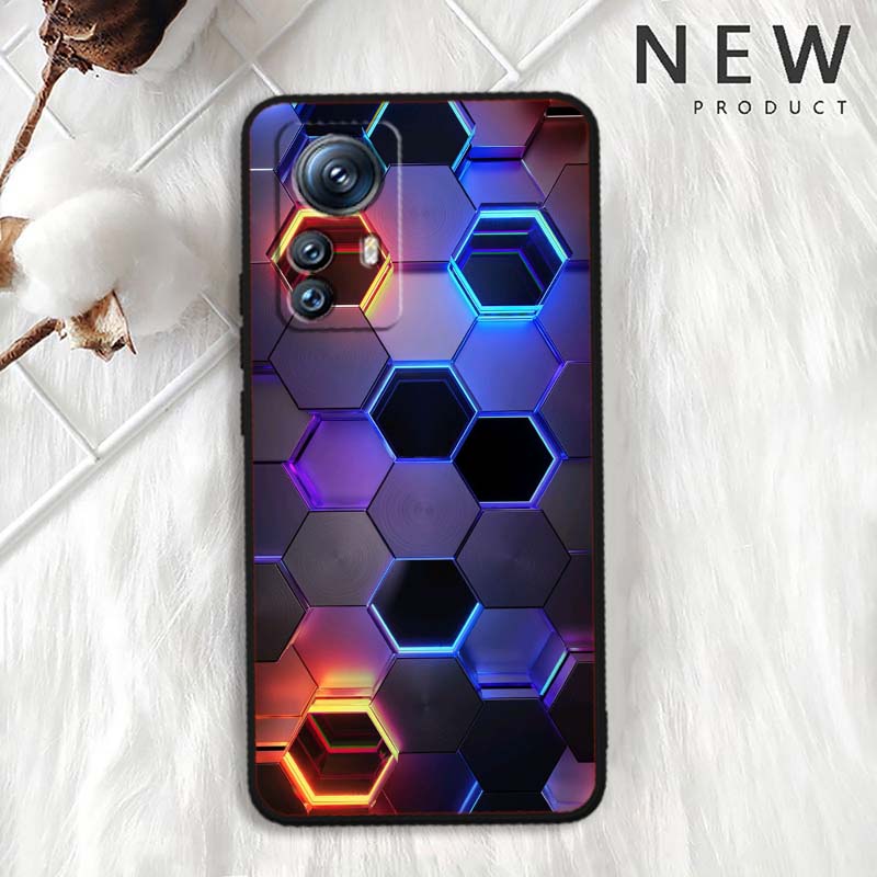 Креативный металлический узор Для Xiaomi Mi 15 14 13 13T 12 12T 12S 11 11i 11T Pro Ultra Lite 5G Черный Мягкий Чехол для Телефона
