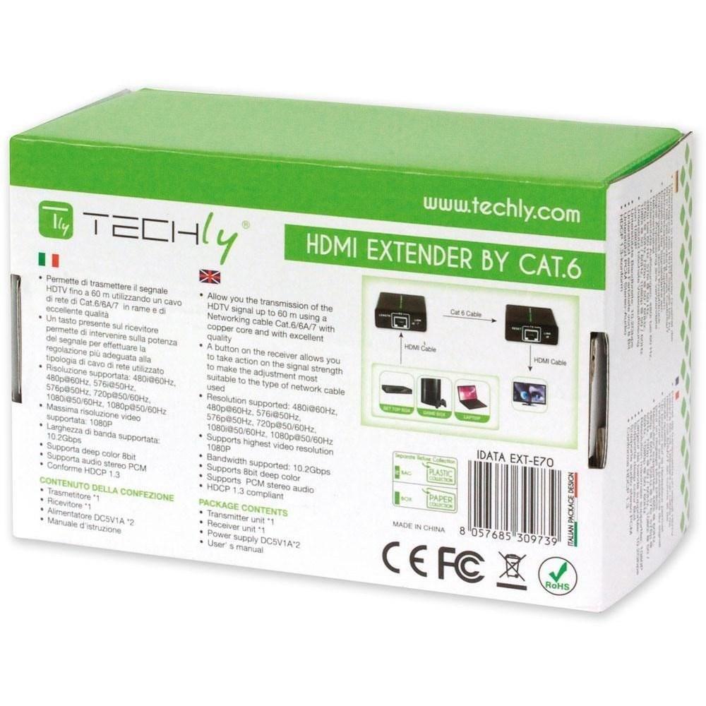 Techly Extender Hdmi Hd 3D Po Rj45 Up To 60M
