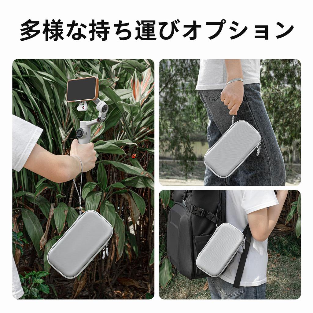 XFJI Insta360 Flow 2 2 Compatible Storage PU Hard Accessory Gray Pro/Flow Case, Shell, Storage, Lightweight,