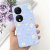 Чехол для Honor X7b Девчачий Модный Цветочный Чехол Бампер для Huawei HonorX7b CLK-LX1 CLK-LX2 6.8" Ударопрочный Мягкий Силиконовый Чехол