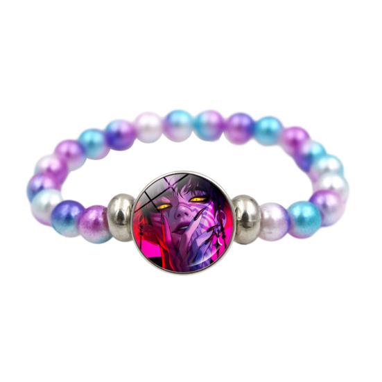 Yousheng Корейский Поп Браслет из Бусин Аниме Вдохновленный Модный Браслет Браслет из Разноцветных Бусин для Женщин Мужчин Девочек Мальчиков Поклонников