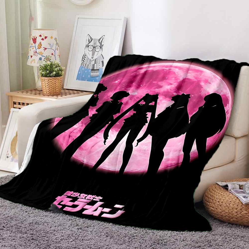 Moonlit Guardians Flannel Blanket Throw Blanket Soft Warm Sofa Bed Camping Home Decor Unique Christmas Gift C92242