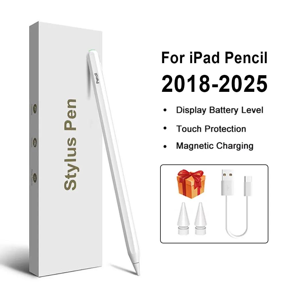 Для Apple Pencil Для iPad A16 10-го Поколения Pro 12.9 Air 13 11 M3 2025 M4 Air 6 4 5 8-го 9-го Mini 7 10.9 Стилус Ручка Аксессуары