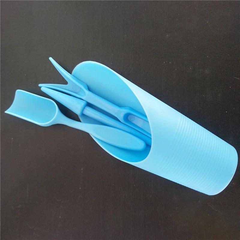 Набор садовых посадочных инструментов 4 шт. Посадочная лопатка, ложка, инструмент для рассады суккулентов, инструмент для бонсай, удобрение, пластиковая ручка, инструменты для замены почвы