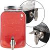 Stainless Steel Beverage Dispenser Tap Replacement Push Style Food Grade Polished Finish