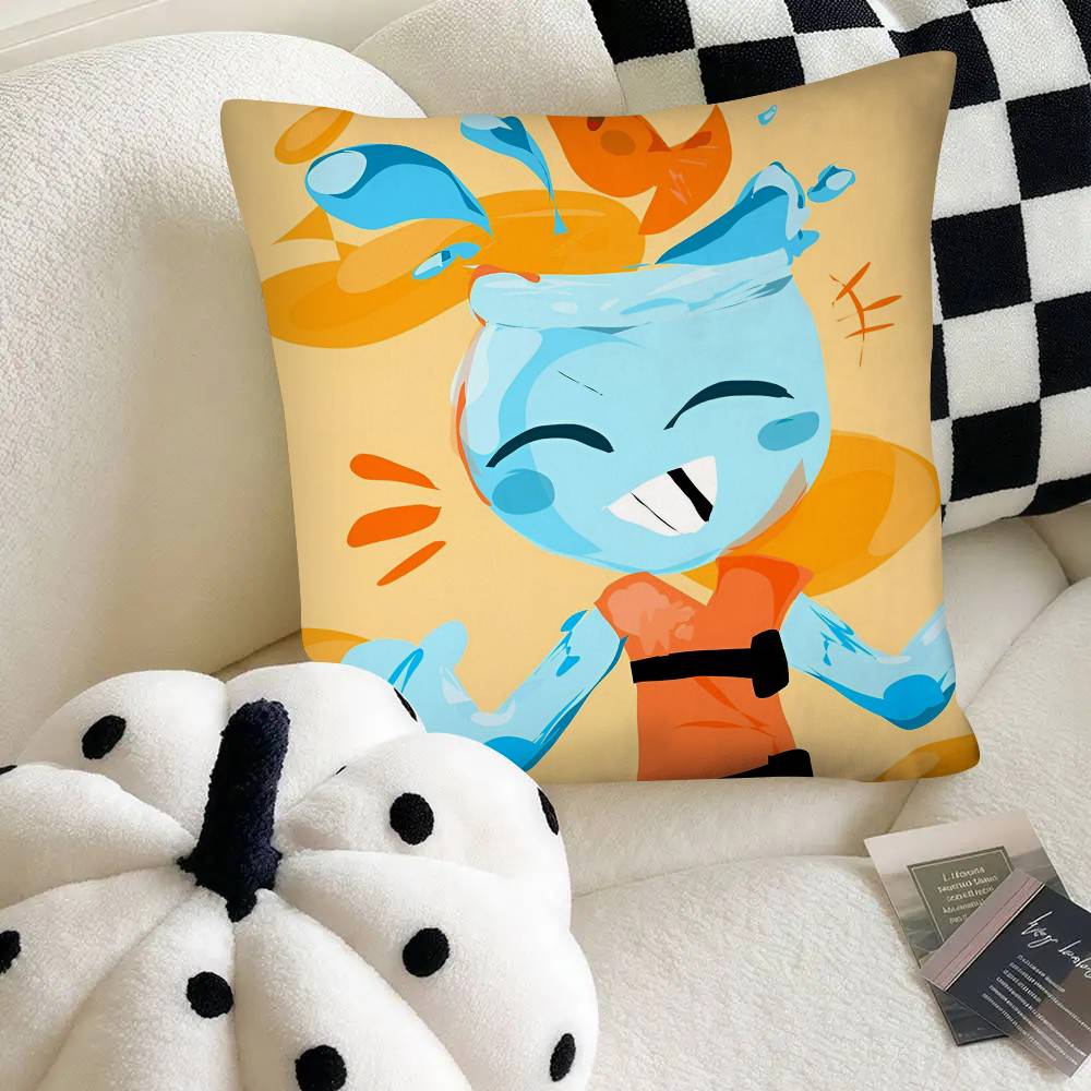 Game Dandys World Finn Pillow Case Fashion Square Pillowcase Bedroom Sofa Room Ins Decoration Leisure