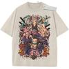 Unisex Washed Purple Vintage Tshirt One Piece Female Warriors Highquality Fabric for Home Leisure Travel Shopping