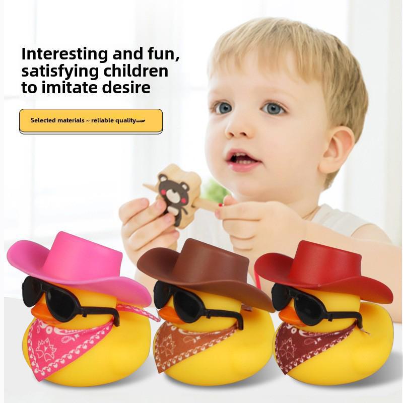 Магазин чая Western Cowboy Duck Milk Tea Shop Подарки: Игрушки для детского игрового домика с темой «Маленькая желтая уточка»