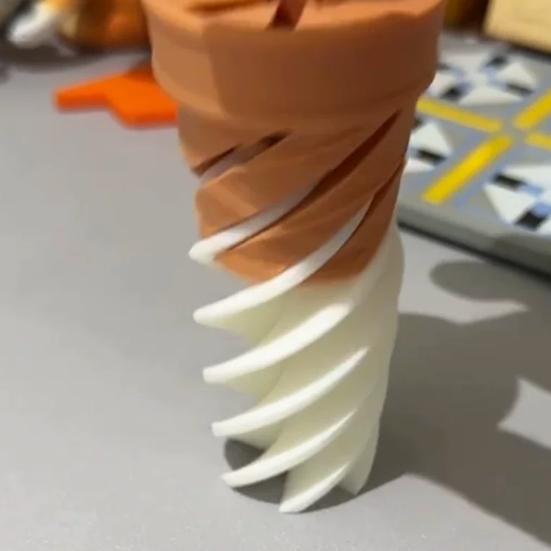 Декорация для рожка с мороженым Имитация Реалистичная 3D-печатная модель десерта для детских ролевых игр Милый реквизит для пекарни Уникальный подарок для любителей еды