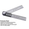 10‑390mm Stainless Steel Electronic Protractor Digital Goniometer Angle Finder Miter Gauge Ruler Goniometer Ruler