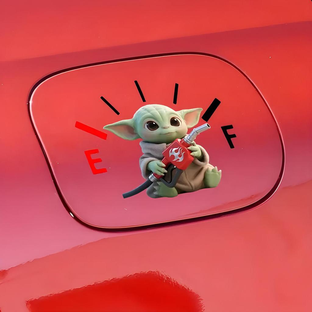 Новая Милая Мультяшная Наклейка на Крышку Бензобака Автомобиля для Декора