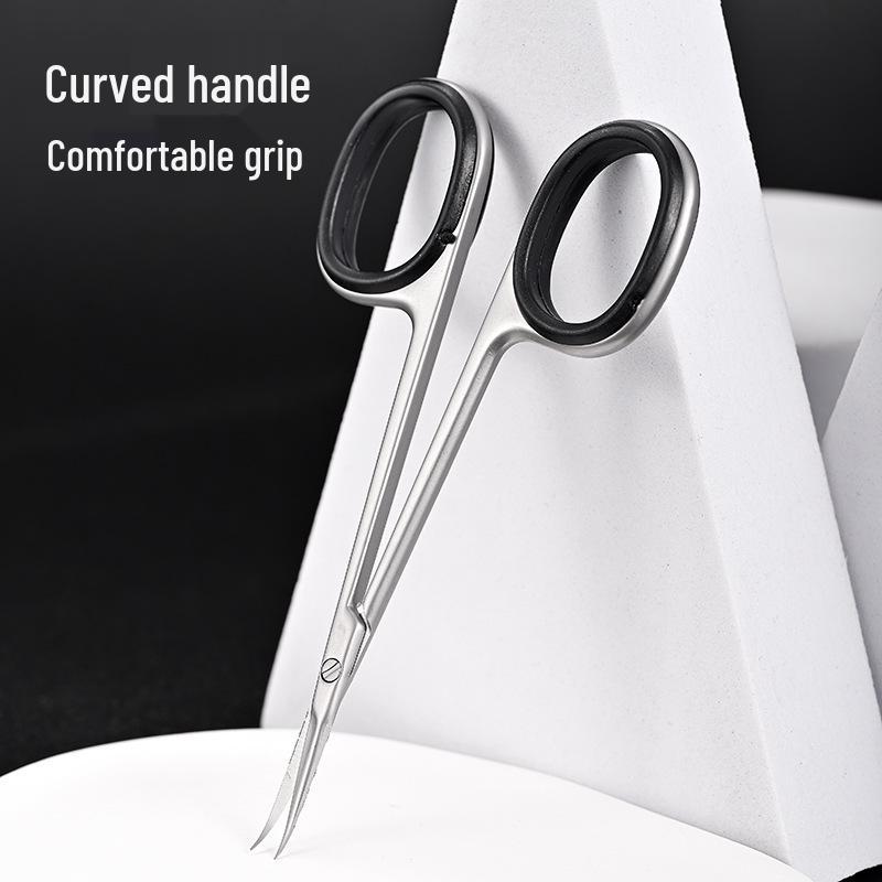 PRO Russian Manicure Precision Dead Skin Clipper: Stainless Steel Easy-Use Curved Eagle Beak Scissors