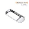 semi-circular food clip rest plate & 2 square plates, Semi-circular Food Clip Rest Plate & 2 Square Plates