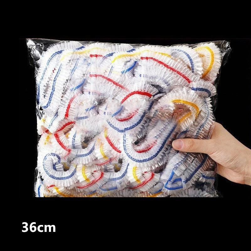 100 шт. Одноразовая пищевая пленка Стрейч-пленка Пищевой пакет для хранения фруктов и овощей Эластичный пластиковый пакет Кухонный пакет для сохранения свежести