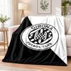 Girona FC Printed Flannel Blanket Warm Comfort Bed Throw For Indoor Home Decoration
