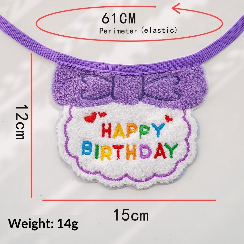 Pet Party Birthday Dress Up Saliva Scarf Bib Scarf Dog Cat Hat Accessories Supplies