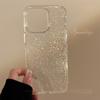 Luxury Bling Glitter Clear Case For iPhone 16 15 14 13 12 11 Pro Max X XR XS 7 8 Plus SE Shockproof Transparent Soft TPU Cover