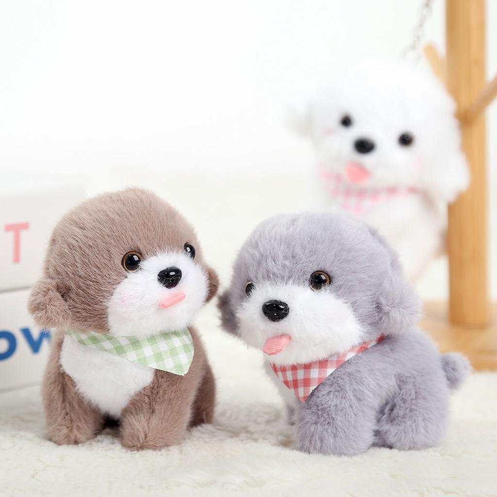 Scarf Naughty Puppy Doll Pendant Plush Doll Toy Gift Girls Bag Pendant Ragdoll Keychain