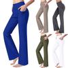 Women's Wide Leg Yoga Pants High Waist Comfortable Dance Sports Pants Wide Slastic Pocket