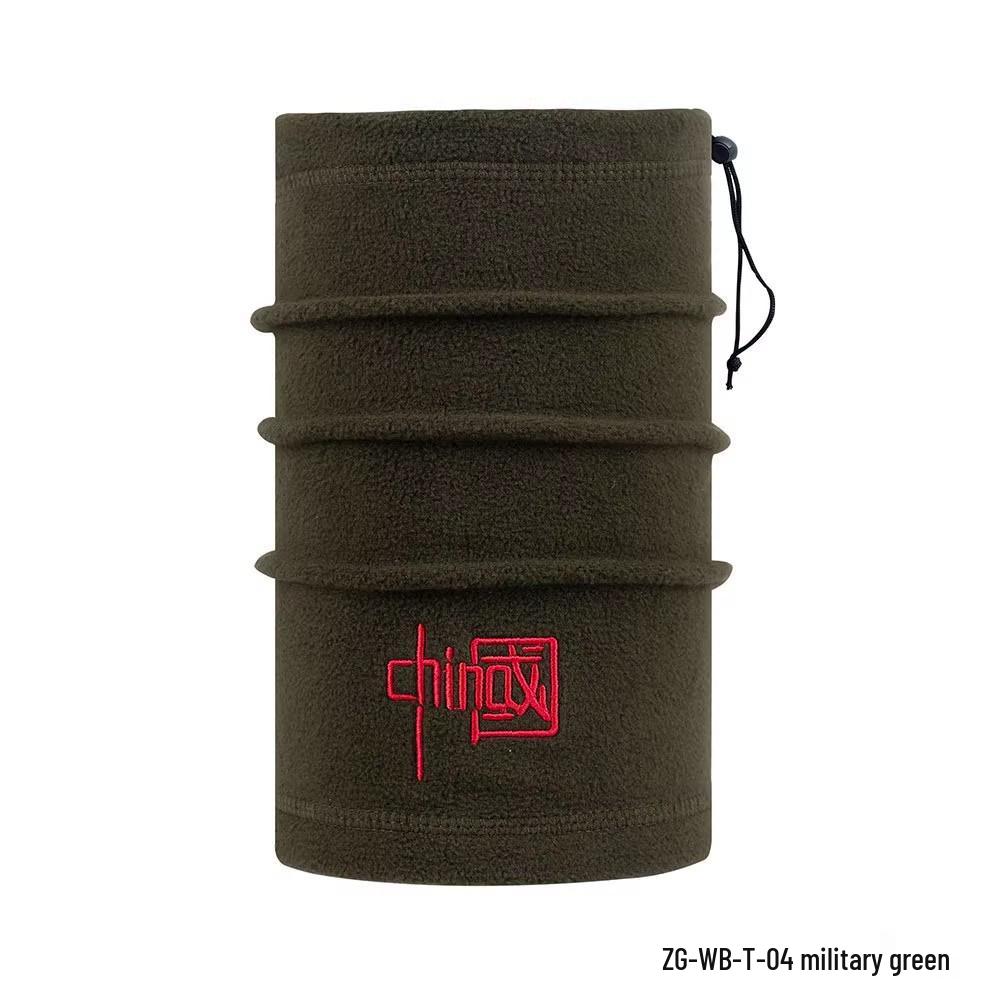 Зимний ветрозащитный балаклава Outlaw: Теплая вязаная маска для лица с одним отверстием для велоспорта.