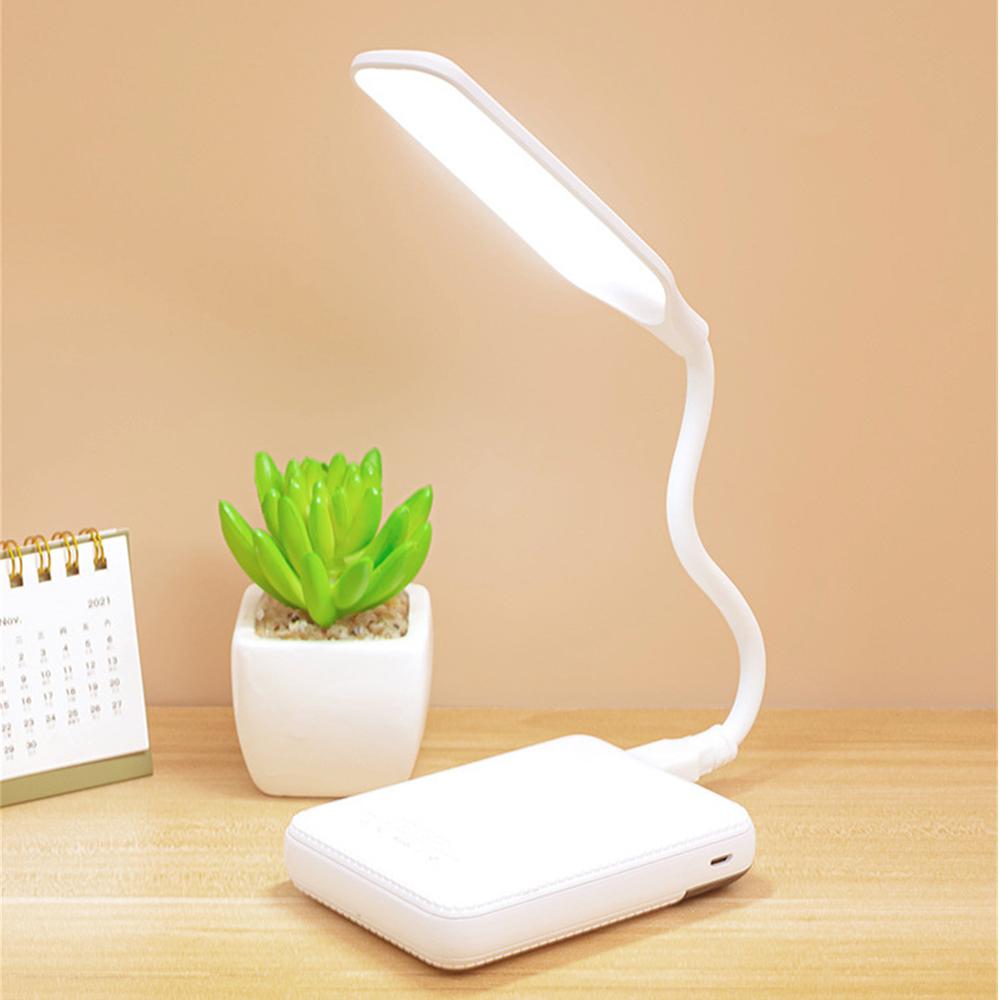 1~10 шт. светодиодная портативная настольная лампа с регулируемой яркостью, USB-разъем, питание от батареек, настольная лампа для чтения в спальне, ночник для защиты глаз, светодиодная