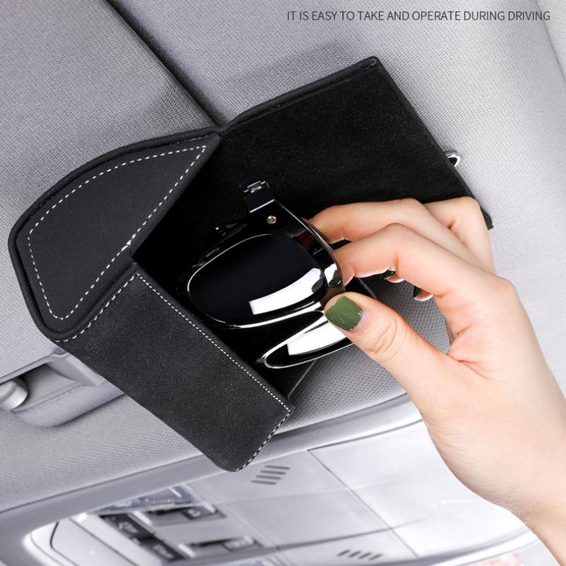 Многофункциональный держатель для автомобильных очков, подставка, футляры для очков, чехлы для солнцезащитных очков, зажимы для карт, линзы, футляры для очков, автомобильные козырьки, аксессуары