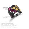 Original Designer High-end Gemstone Ring Secret Garden Natural Style S925 Sterling Silver Natural Rose Pomegranate Ring