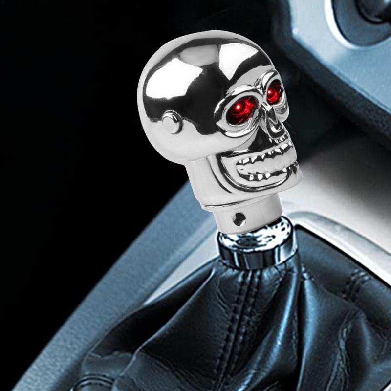 Ручка переключения передач автомобиля, готический череп, ручка переключения передач, декоративная ручка переключения передач со светом, ручные ручки переключения передач для путешествий, повседневной жизни