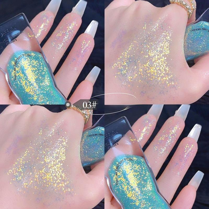 Жидкие тени для век Жидкие блестящие тени для век Монохромные тени для век Блеск жемчуга Осветляющий макияж глаз Косметика