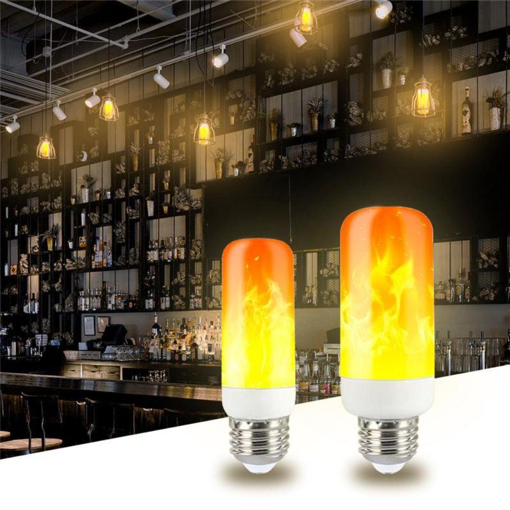 Waterproof LED Flicker Flame Light Bulb E27 Simulated Burning Lamp Dynamic Flame Bulb Easter