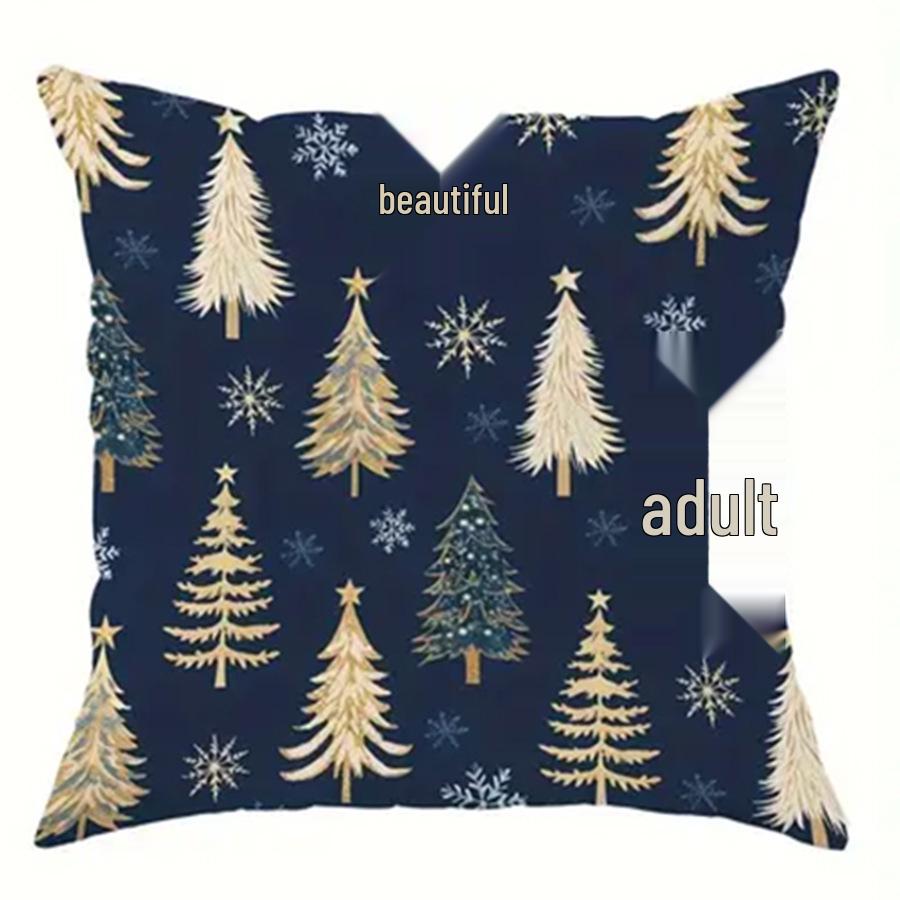 Эксклюзивная рождественская наволочка на подушку 2025 года для праздничного декора гостиной