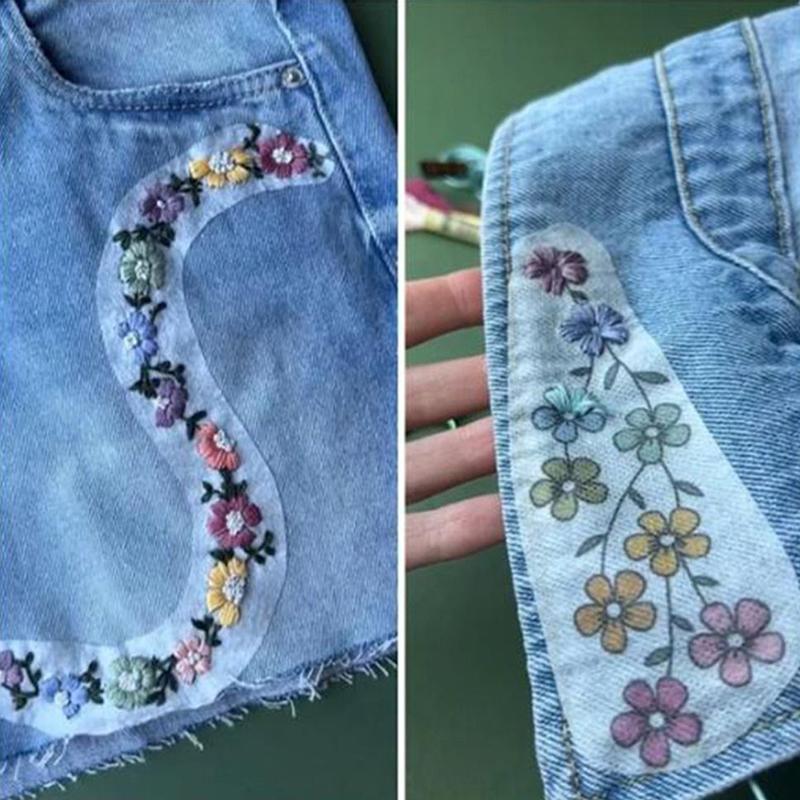 Бумага для вышивки Водорастворимая стабилизирующая бумага Вышивка крестом Товары для рукоделия Декор одежды своими руками Швейные принадлежности