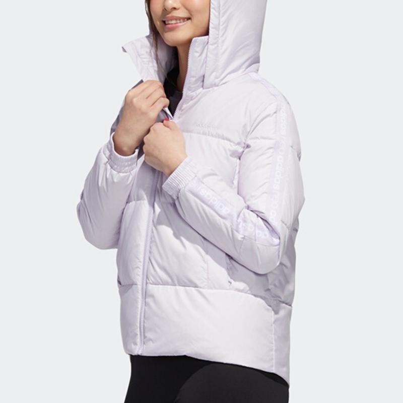 adidas Neo Hooded Warm Casual Down Jacket Men Outwear Light-Purple GJ8791