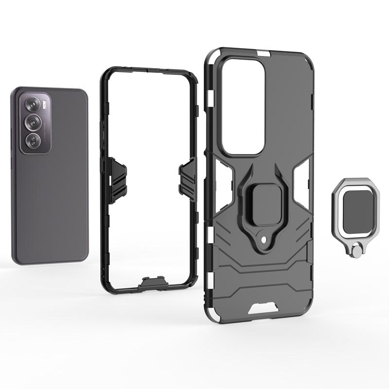 Для OPPO Reno 12 5G чехол противоударный бронированный металлический чехол-кольцо для OPPO Reno12 Reno 12 магнитный автомобильный держатель чехол для телефона