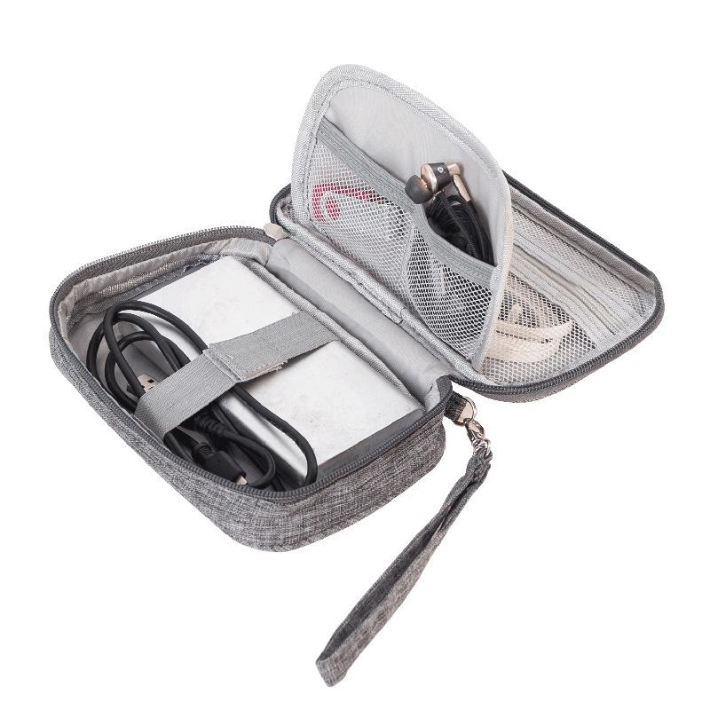 Portable Cable Digital Storage Bags Organizer USB Gadgets Wires Charger Power Battery Zipper Cosmetic Bag Case