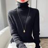 Популярная водолазка для женщин на осень и зиму с тонким базовым слоем, мягкий ворсистый свитер с воротником
