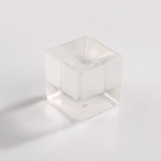 2Pcs Ice Cube Squeeze Toys Soft TPR Quick Recovery Transparent Square Cube Creative Relieve Boredom