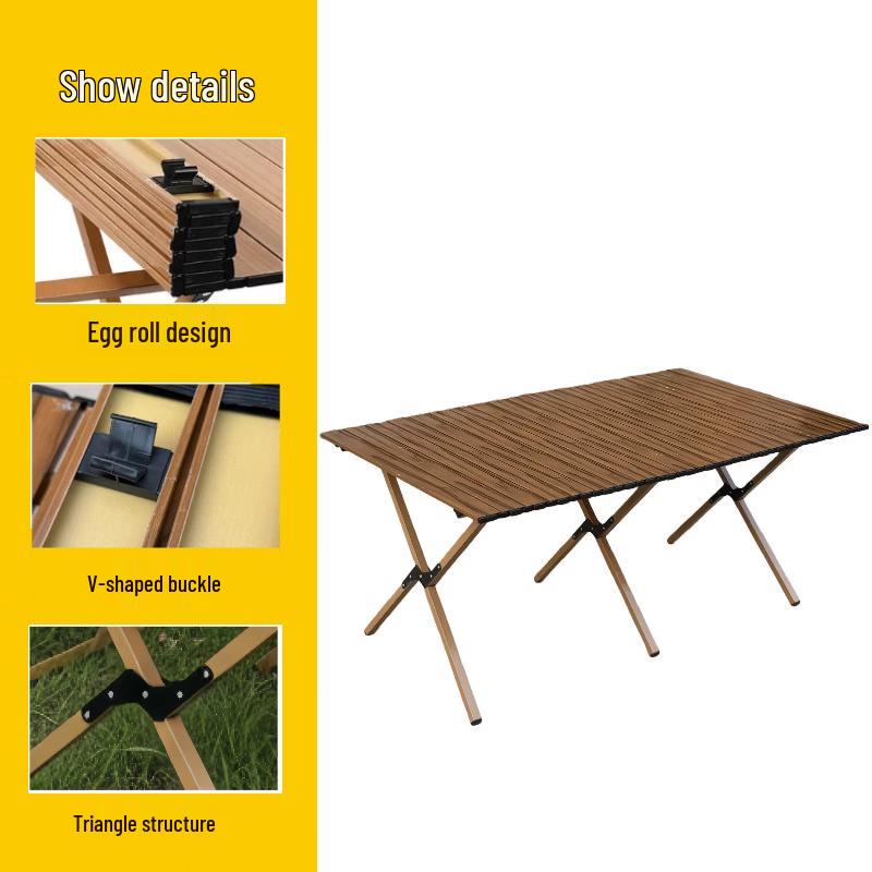 ZISIZ Outdoor Folding Roll-Up Table