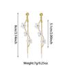 Versatile Pendant Earrings Resin Flower Earrings Elegant Fringe Hoop Earrings  Fashion Events