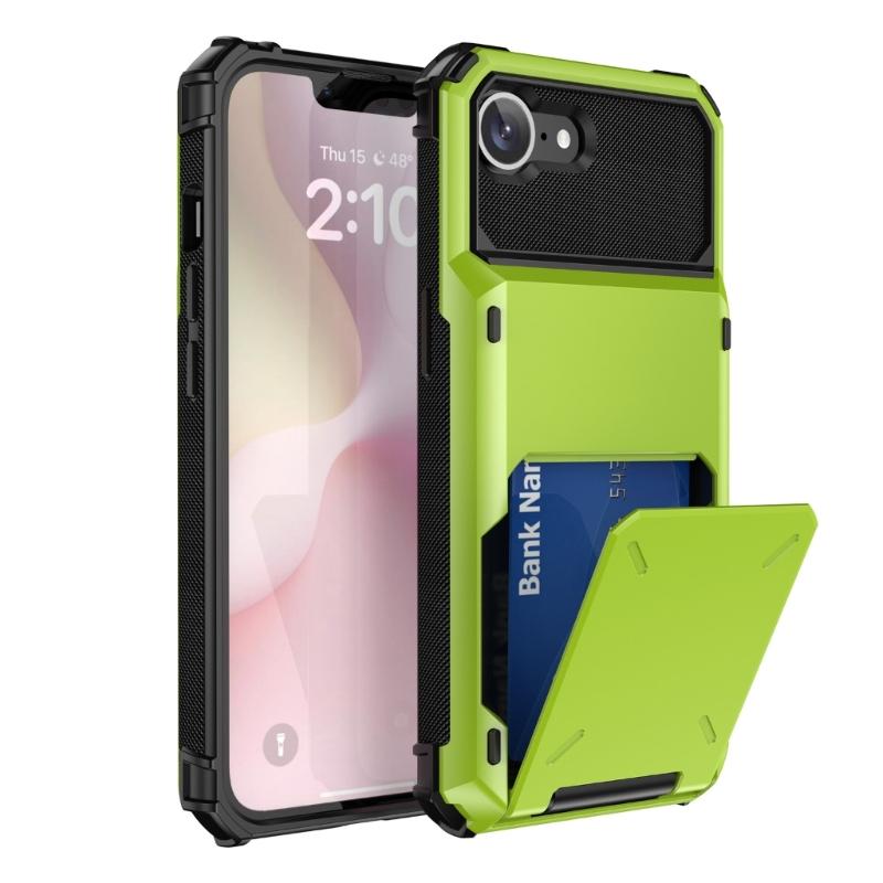 Двухслойный чехол-книжка с откидной крышкой, защитная накладка для телефона 16E с потайным отделением для карт, противоударный дизайн