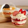 50pcs 250/360/500ML Ice Cream Cup U Shaped Dessert Cup Drinkware Salad Cup  Jelly